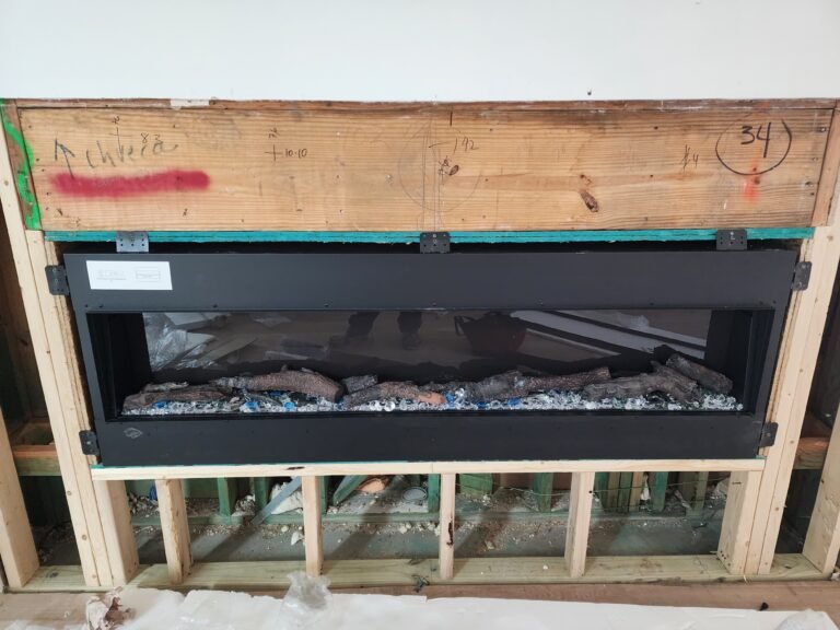 Projects Electric fireplace installation in Frisco Texas