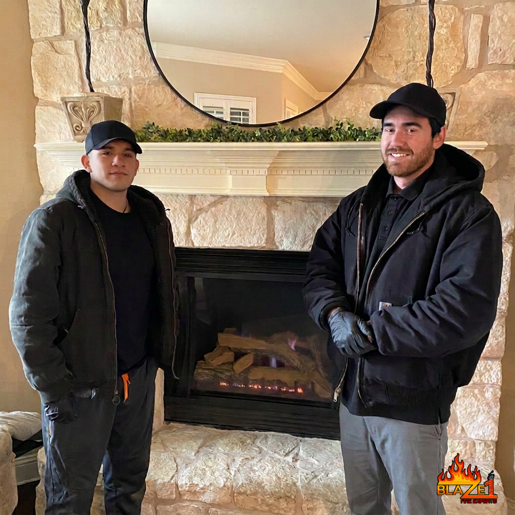 fireplace and chimney technicians fixed gas fireplace