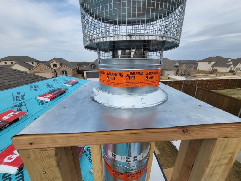 Projects chimney spark arrestor and flue replacement in Frisco texas