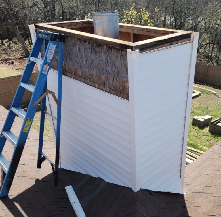 Projects Chimney chase reconstruction and rebuild in lewisville texas