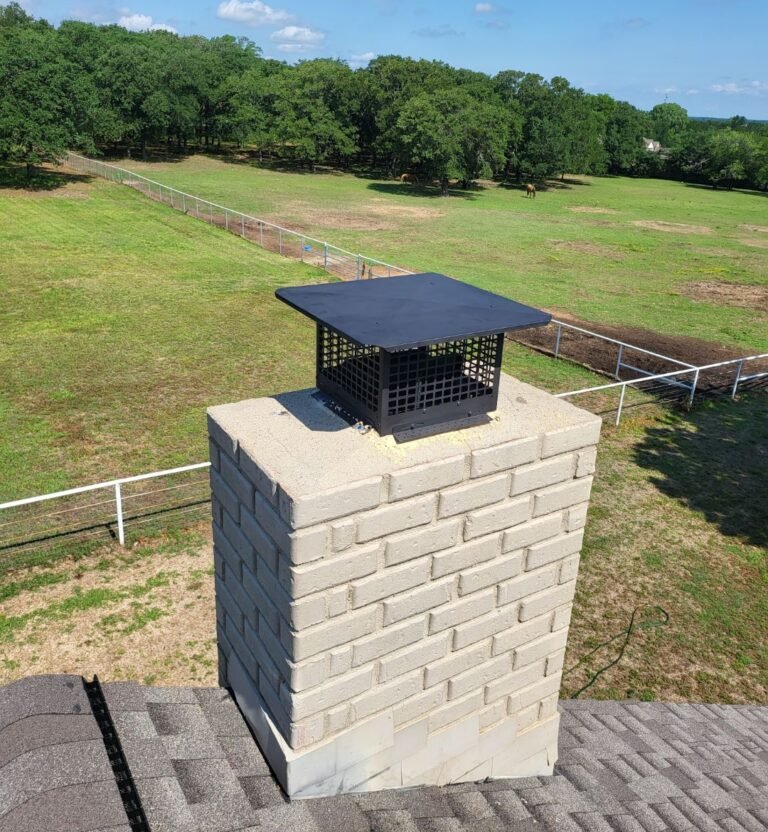 Projects Custom chimney flue cap topper spark arrestor in pilot point texas