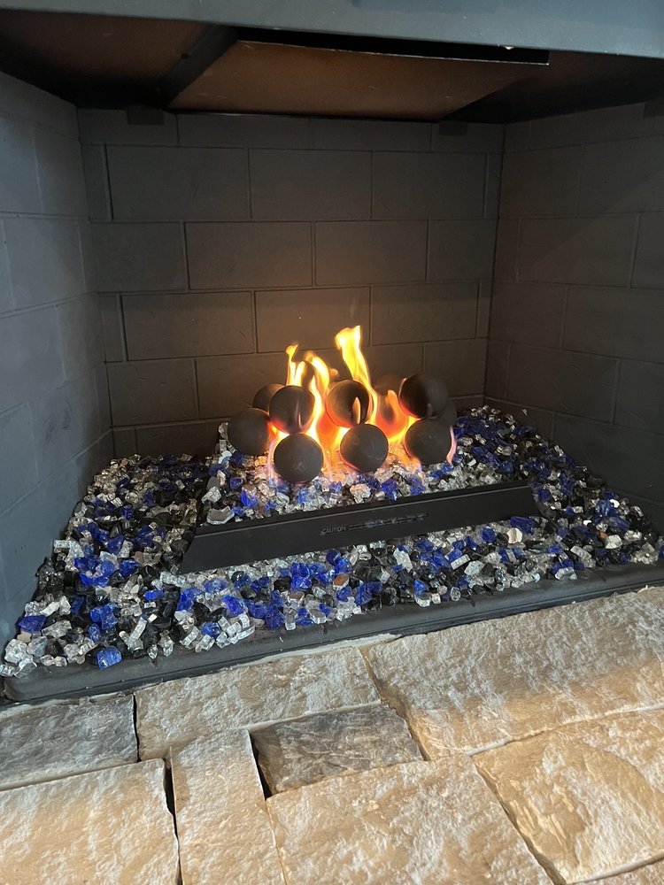 Projects vent free unit w geospheres and fireglass in northlake texas