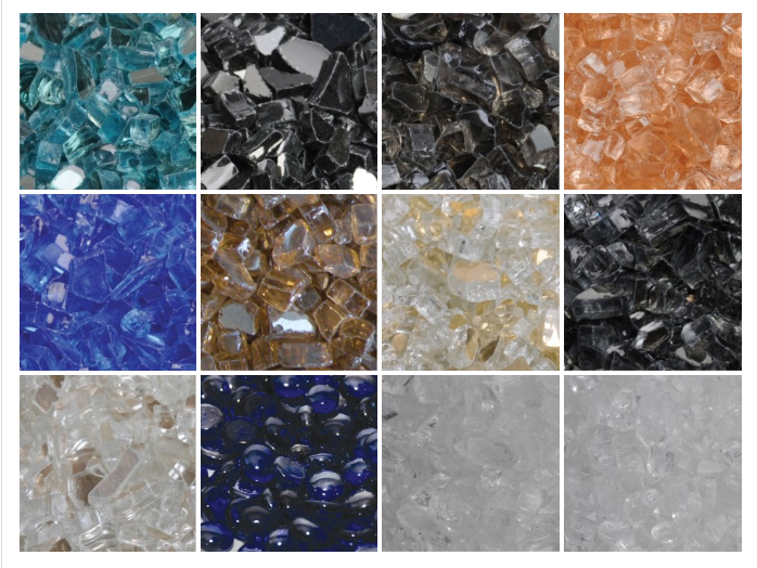 fire glass color options in Frisco Texas