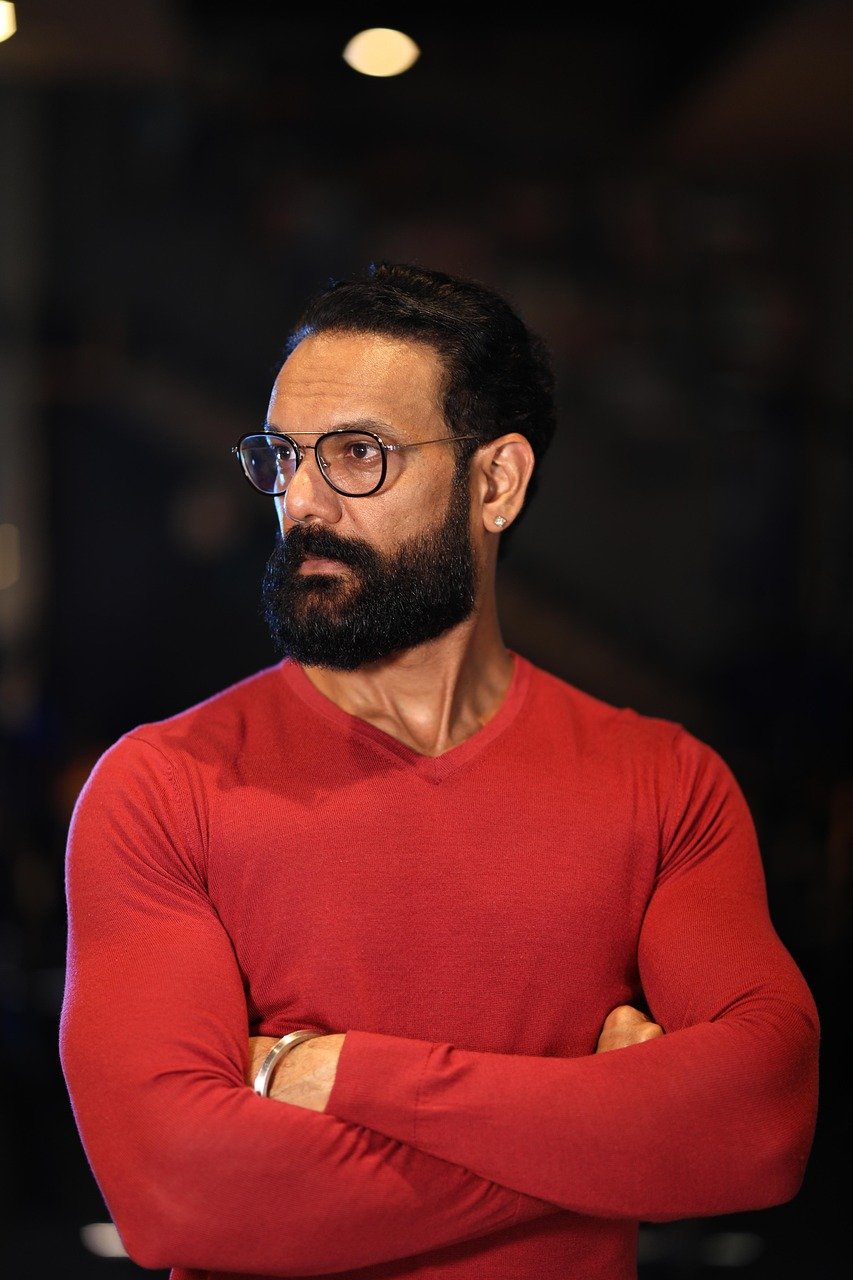 beard, bearded, man, portrait, male, indian, red, muscled, handsome, toned, spectacles, father, men, tshirt, guy, confident, happy, control, powerful, adult, asian, tshirt, tshirt, tshirt, tshirt, tshirt